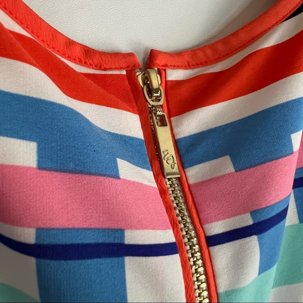 Eliza J Mixed Striped Shift Dress size 12P - Picture 10 of 10